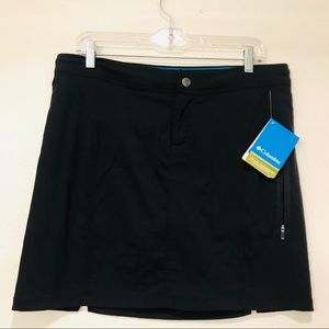 Columbia Just Right Skort Black Size 10 NWT